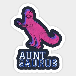 Auntsaurus Aunt Saurus T Rex Distressed Pink Design Gift Idea Dinosaur Gifts Sticker